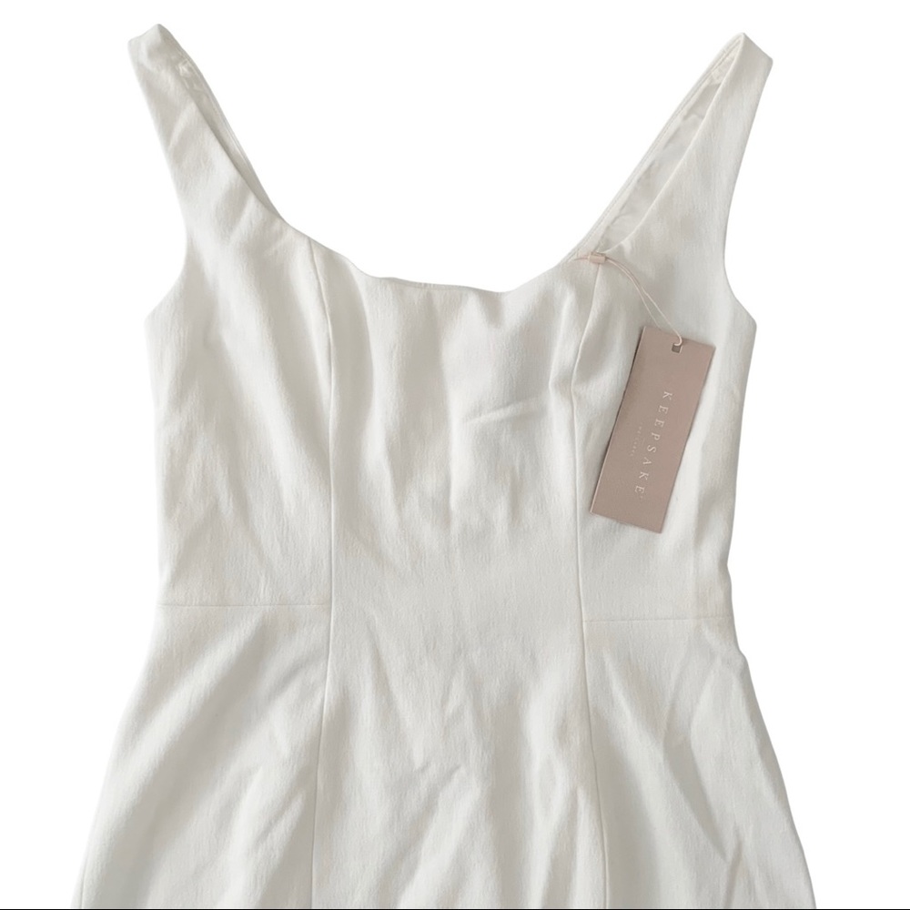 KEEPSAKE The Label Uptown Midi Dress Porcelain 6 - Picture 9 of 16